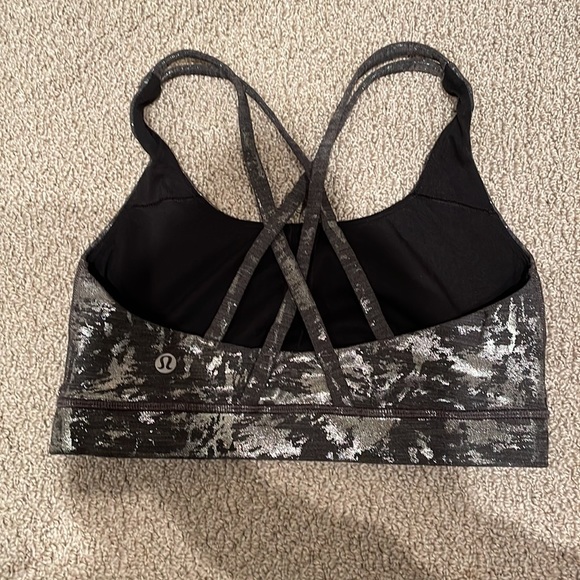 Lululemon Energy Bra silver foil - Picture 2 of 2